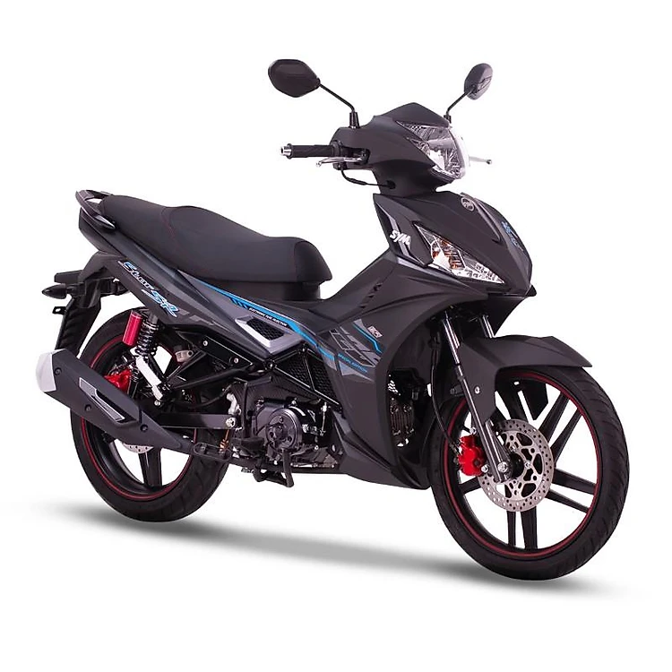 Xe máy SYM Star Sr 125 đen xanh